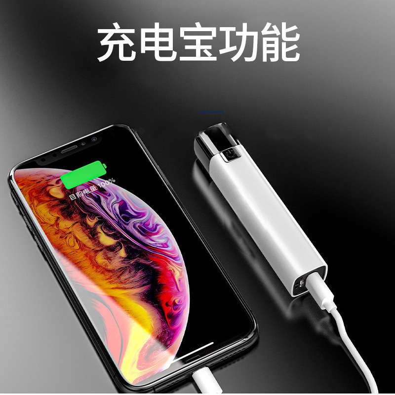 Flashlight, cross-border power bank, strong light, super bright, home, outdoor, portable, mini power bank, long-lasting flashlight Application Scenario