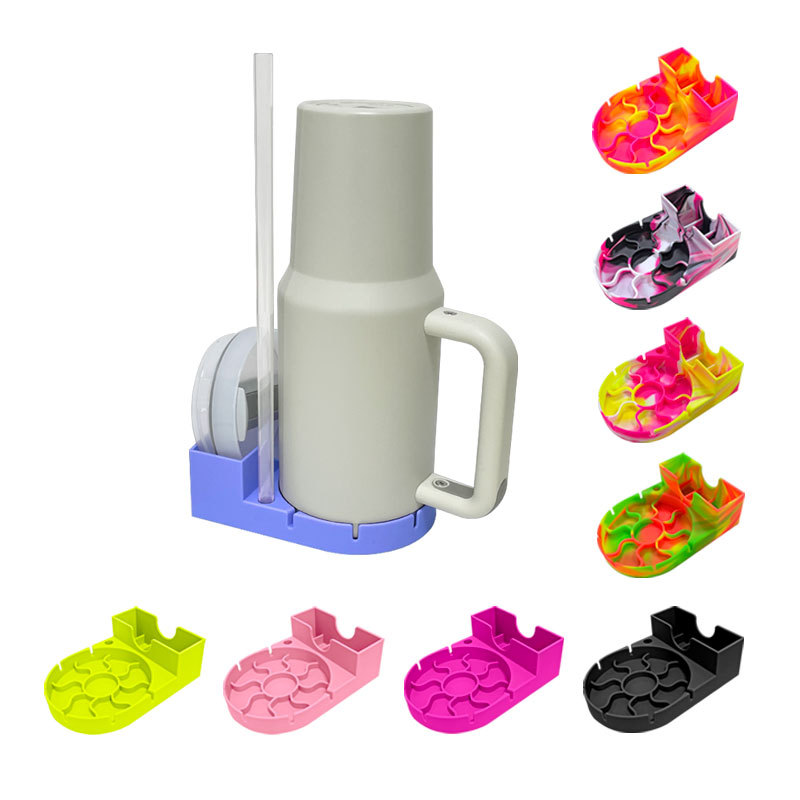 Stanley Cup silicone draining rack, dust-proof ice king, water cup storage rack, baby bottle and wine glass draining and drying rack thumbnail