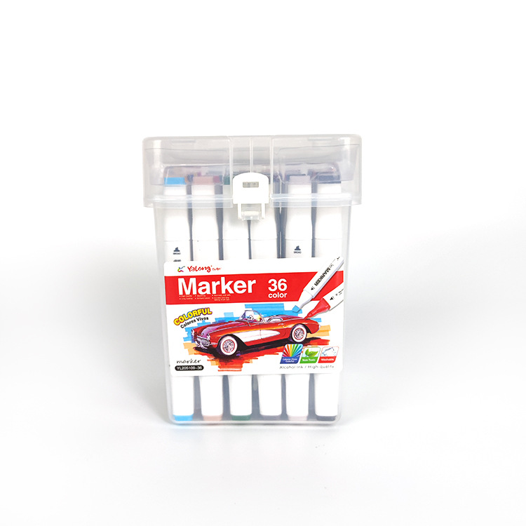 YALONG Foreign Trade's best-selling 24-color marker pen double-pointed artistic paint marker pen Application Scenario