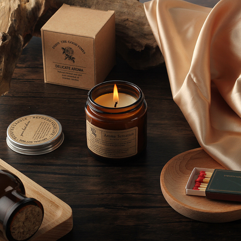 GC桂尘无烟香薰蜡烛家用手工大豆蜡创意玻璃杯伴手礼蜡烛香薰批发