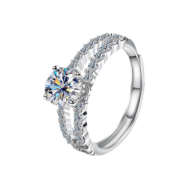 Zhuoheng's selected diamond ring with a unique and fashionable design, cross-border ring, women's ring, live-streaming jewelry, moissanite Application Scenario