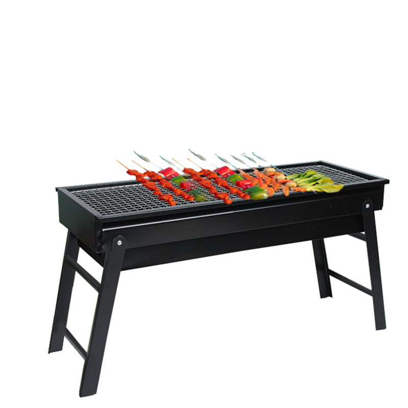 Outdoor smokeless folding barbecue grill, small stove, household courtyard charcoal grill, portable oven, barbecue machine Item Picture