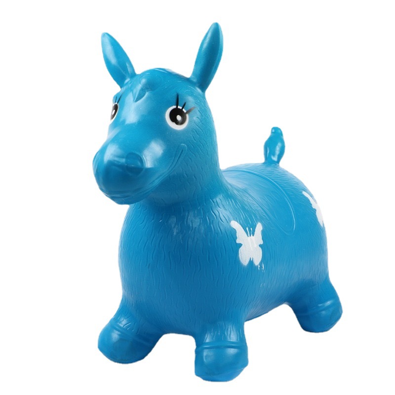 Jumping Horse PVC children's entertainment and play inflatable toys, cattle, horses and deer, indoor and outdoor, kindergarten street stall wholesale Application Scenario