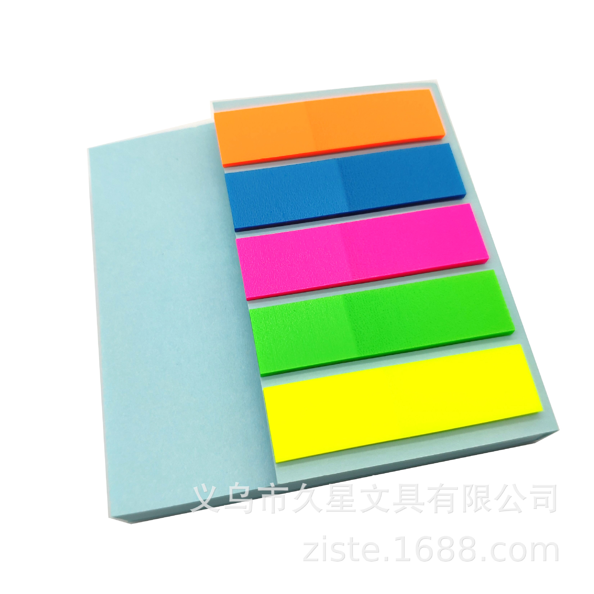 Jiuxing Stationery Square self-adhesive sticky notes, color strips, notice stickers, PET fluorescent film combination sticky notes and messages in stock Application Scenario