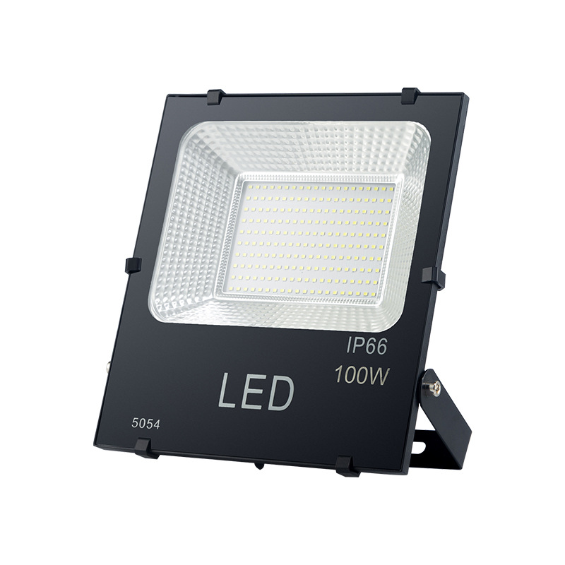 LED outdoor aluminum material floodlight, Black Diamond 5054 surface mount high-brightness floodlight, community basketball court floodlight Item Picture