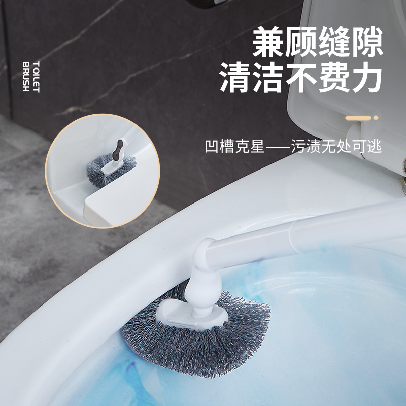 New wall-mounted toilet brush with no dead corners, long handle, high appearance level, details, household toilet cleaning brush with draining water Application Scenario