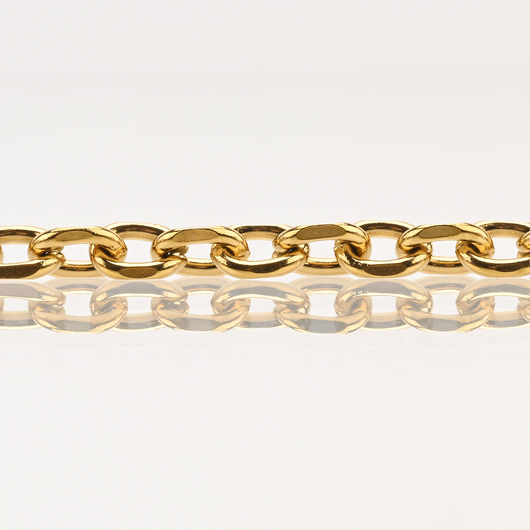 Stainless steel chains, vacuum electroplated O-shaped chains, corner engraving, jewelry, DIY accessories, clothing, shoes, bags, five-color bracelets Application Scenario