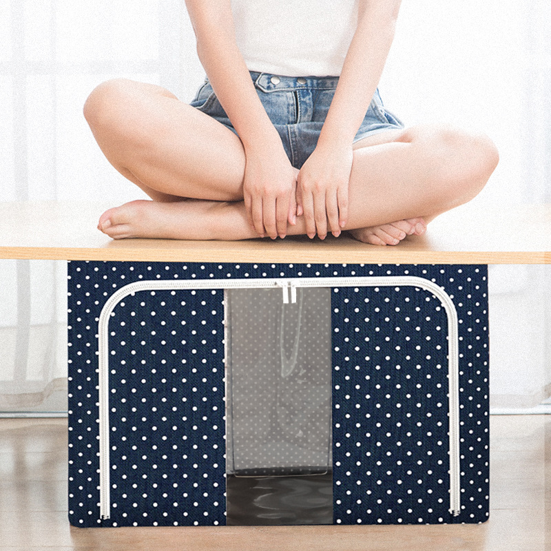 衣柜衣服被子收纳箱大容量折叠杂物百纳箱宿舍透明搬家打包收纳箱