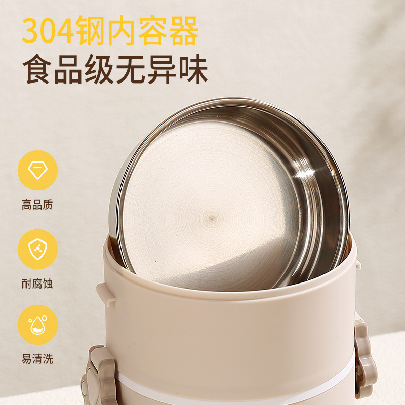 卡通小猫造型便当盒学生儿童饭盒家用可微波炉加热便携猫咪带餐盒细节图