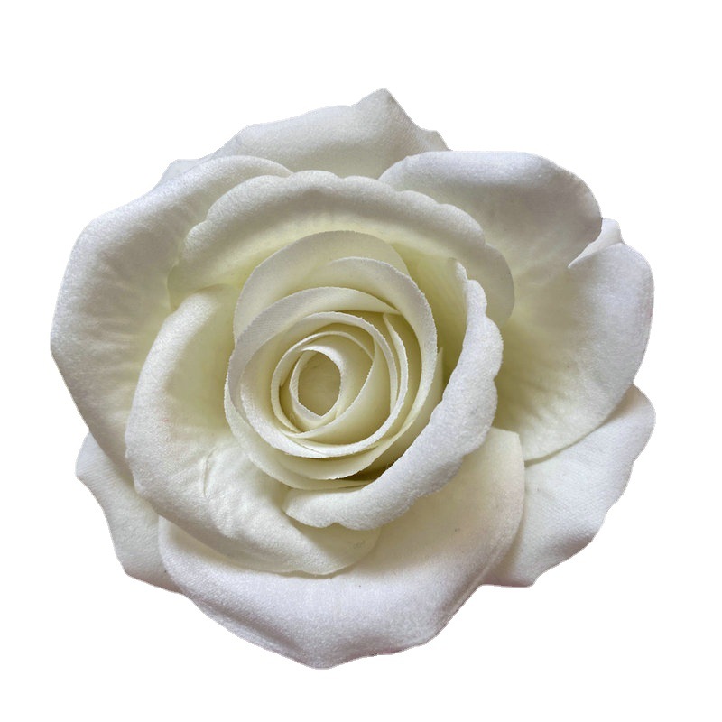经典老款梅晨绒布玫瑰花头婚庆布景花墙背景装饰假花仿真花朵批发白底实物图