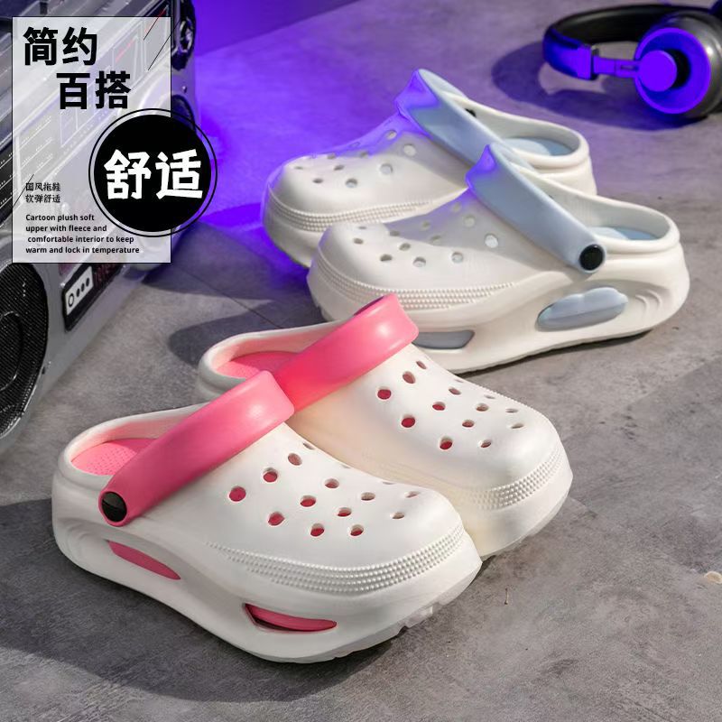 The new Korean-style sweet crotch for women in summer, thick-soled nurse's head flip-flops, are comfortable and breathable details Picture