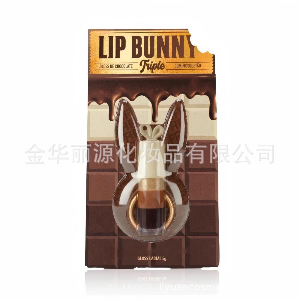 GLOSS LIP BUNNY TRIPLE BY FRANCINY EHLKE Chocolate Rabbit Lip Gloss Item Picture