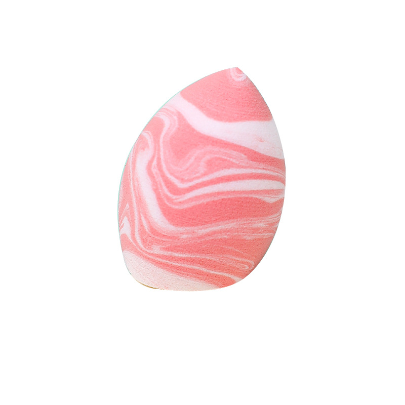 工厂定制混双色迷你美妆蛋粉扑干湿两用遇水变大非乳胶化妆海绵蛋白底实物图