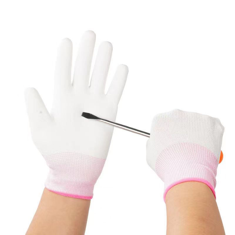 Wholesale ultra-thin nylon gloves from the manufacturer, breathable, skin-friendly, work and labor protection, elastic white, anti-slip, wear-resistant for work Application Scenario