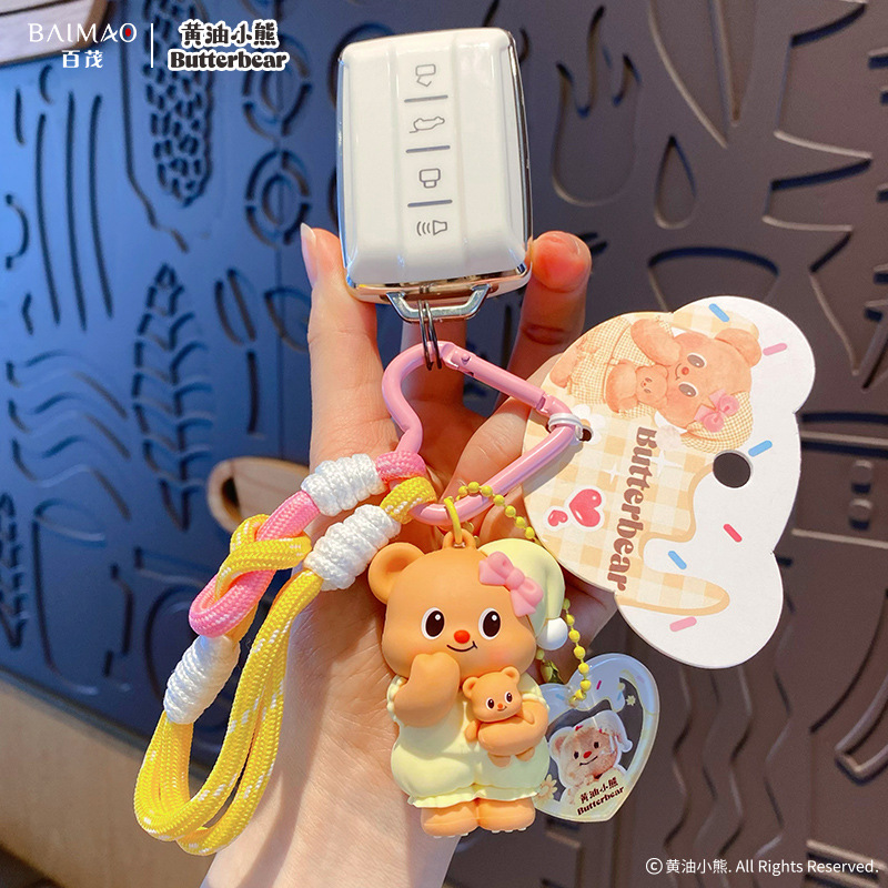 Genuine Butter Bear Fashion Show series dolls, keychains, delicate and cute female dolls, key chains, schoolbag pendants Specification image