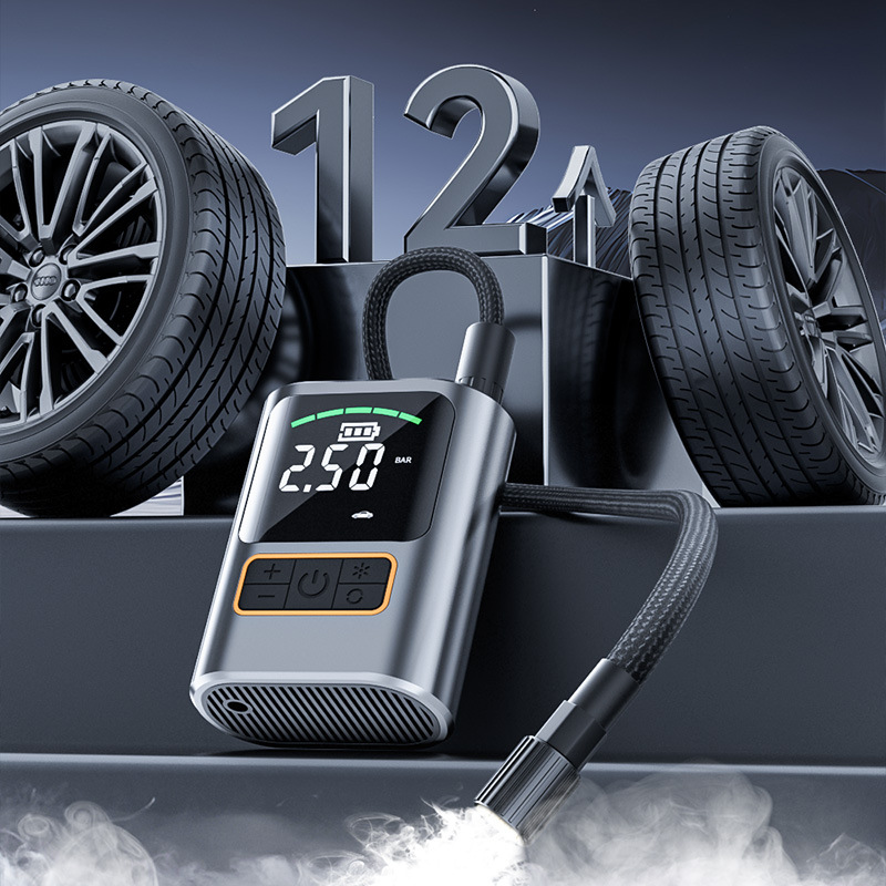 Cross-border best-selling wireless car air pump, electric intelligent small portable car and bicycle tire air pump Application Scenario