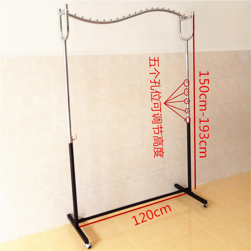 Mingshun Mingxin, the original manufacturer, offers wavy clothes drying racks, high-end clothing store display racks and floor-standing shelves Specification image