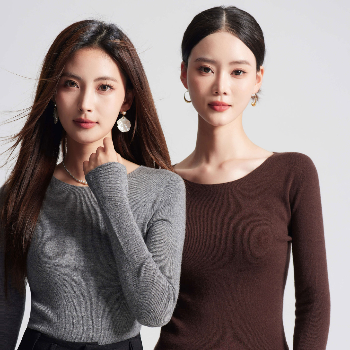 羊毛毛衣女/高领羊毛衫女/毛衣女羊毛/羊毛衫/女装毛衣羊毛材质产品图