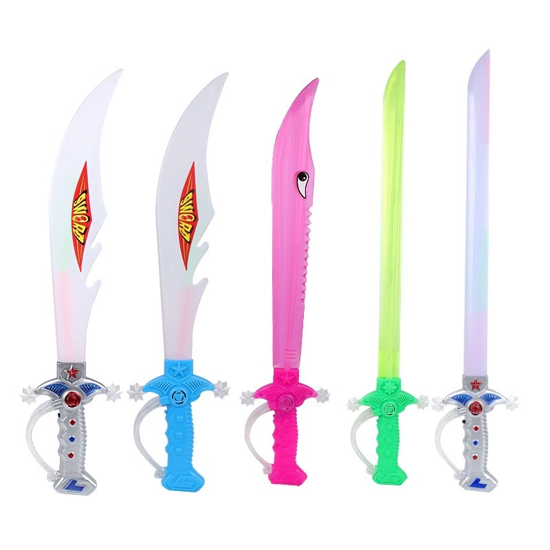 Shark flash toy knife, music, light and sound, wholesale street stall, hot sales, factory direct sales Item Picture