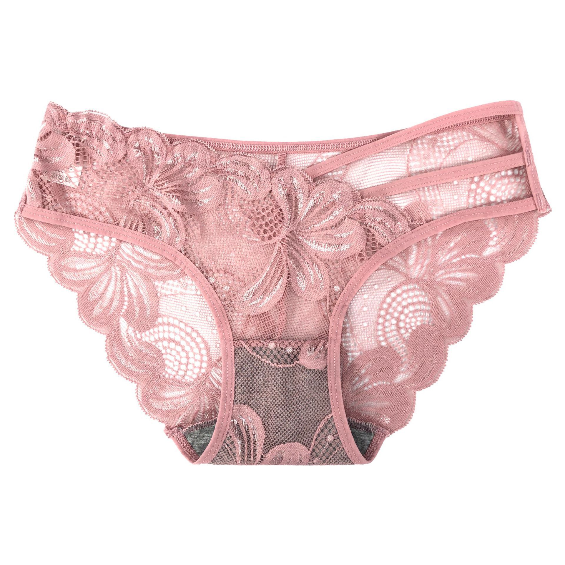 Best-selling French pure desire girl high-end lace sexy low-waisted seamless lace underpants, ladies' seductive triangle pants Item Picture