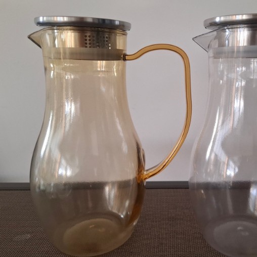 PC acrylic cold water bottle, restaurant and hotel beverage juice pot, beer tie pot, plastic high-temperature resistant foreign wine dispenser Specification image