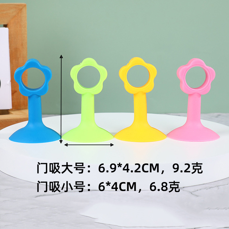 Macaron bead colored silicone hook desiccant silicone anti-slip suction cup hanging tool details Picture