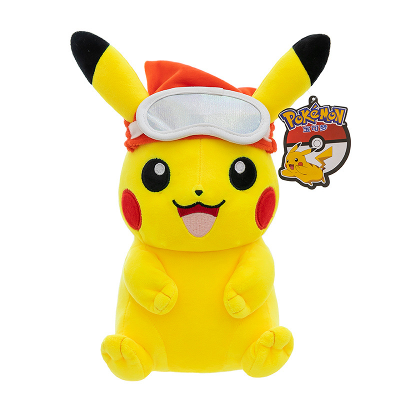 Authentic ski series Pikachu plush toys, Pokemon Pikachu elf dolls, as a gift for children Item Picture