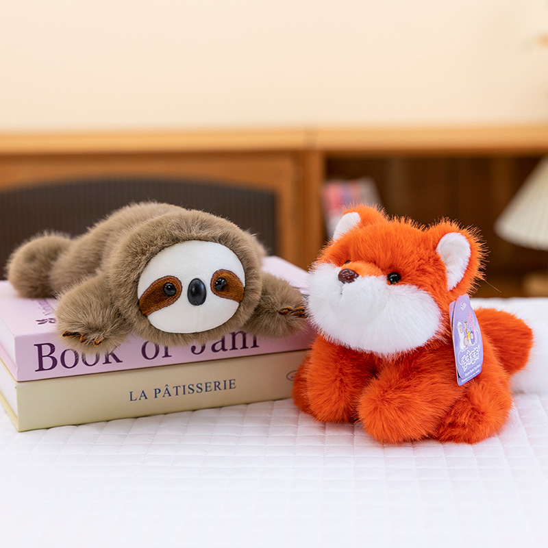 Cartoon capybara plush toy, West Highland dog, home panda figurine, car fox decoration, office sloth details Picture