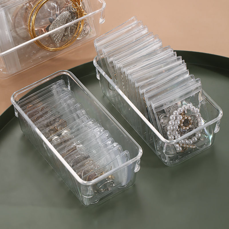 Cajón transfronterizo caja de almacenamiento 25 piezas cocina transparente caja de compartimento cosméticos de sobremesa separador organizador caja pequeña Application Scenario