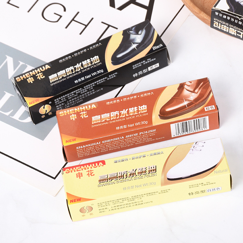 真皮保养油膏体鞋油多功能护理防水保养油黑棕无色鞋油皮鞋油                                