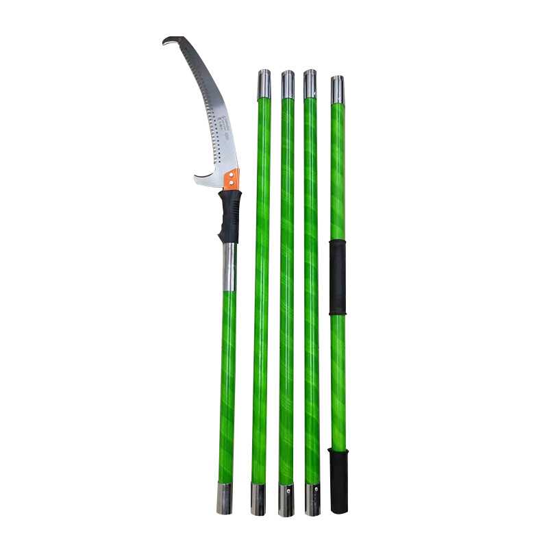 Multi-functional segmented extended telescopic high-altitude insulating high-branch saw, outdoor garden fruit tree handsaw, insulating high-branch saw Item Picture