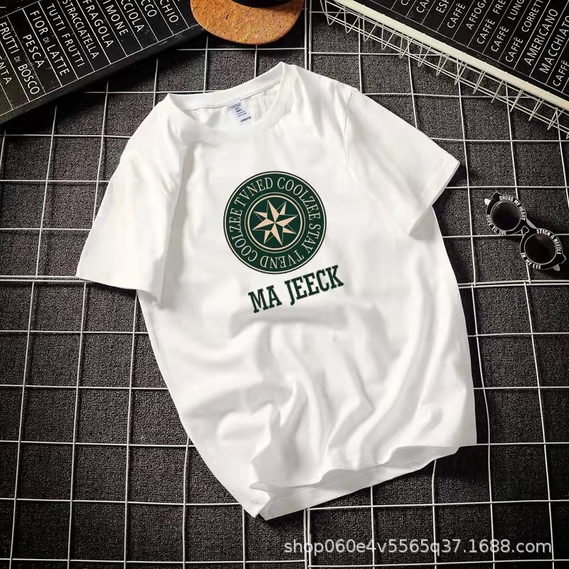 Men's short-sleeved T-shirt 2023 new summer pure cotton round-neck half-sleeved T-shirt for both men and women, spring and autumn base layer T-shirt Specification image