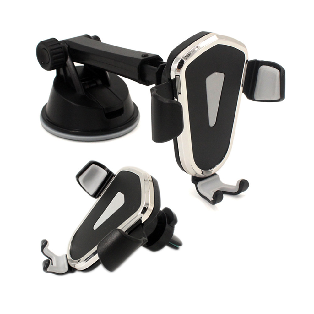 6907仪表台出风口两用手机支架 手机重力支架 车载伸缩支架