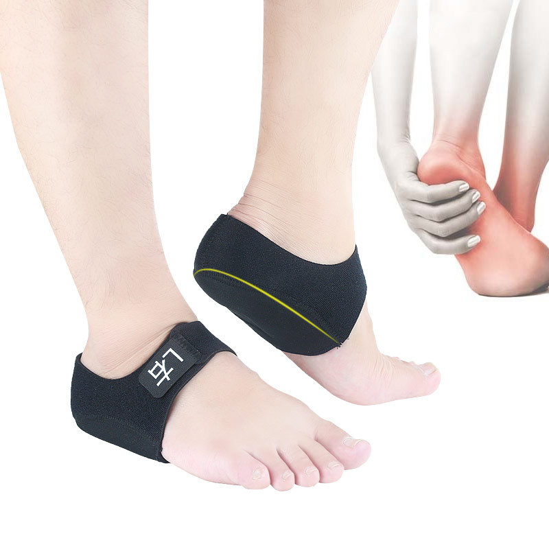 Cross-border SEBS silicone heel protection cover, pressure-reducing and pain-relieving Velcro heel cover, adjustable gel heel sock cover Specification image