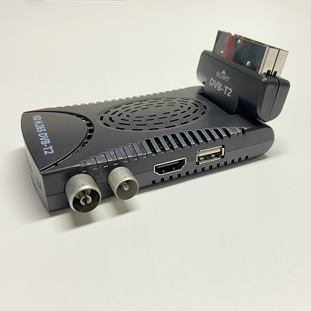 Foreign trade set-top box, H.265 HEVC DVB-T2 set-top box from Spain, Italy, France and Greece Specification image