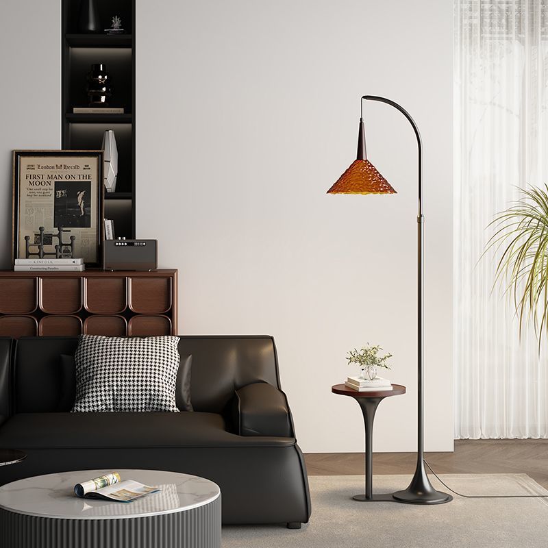 艺术落地灯客厅高级感沙发旁边设计师款中古卧室氛围茶几置物台灯