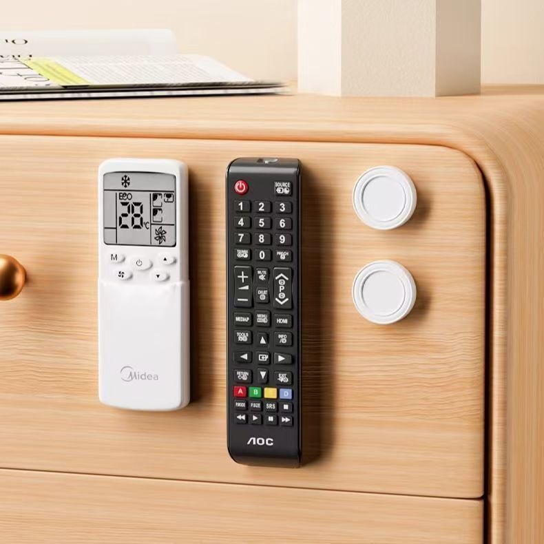 Magnetic attachment for remote control, TV and air conditioner remote control, wall-mounted fixed storage, no need for drilling, strong magnetic attachment hook for wall mounting details Picture