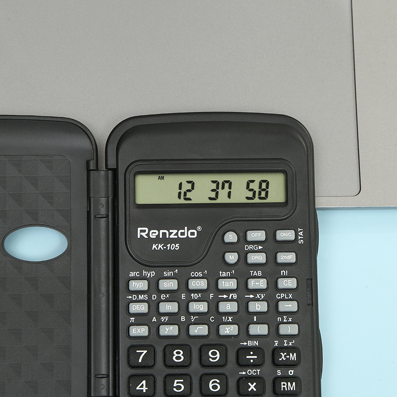 KK-105 Student computer, a multi-functional flip cover scientific function calculator, is a dedicated scientific computer for exams details Picture