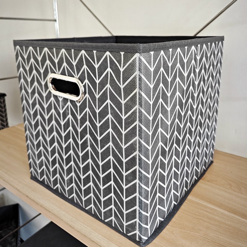 储物箱收纳柜可折叠收纳篮带金属手柄家居收纳盒抽屉式方盒大容量