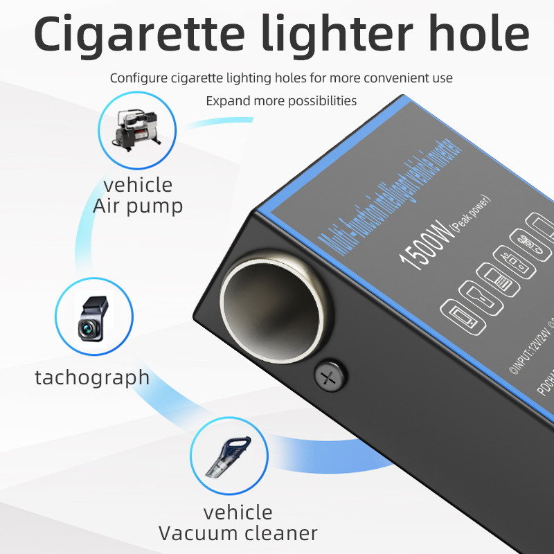 وشاحن مقابس متعددة الوظائف لمحولات طاقة كهربائية ذات قدرة عالية بقوة 12 V24VV details Picture