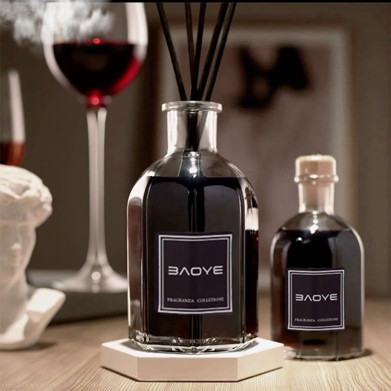 Baoye brand red wine, noble Italian household flameless fragrance, long-lasting hotel Maserati aromatherapy souvenir