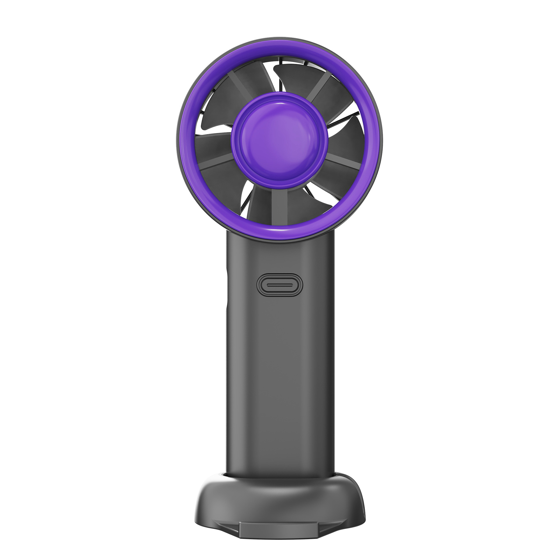 小风扇/风扇/小风扇带底座/手持小风扇/手持冷风扇白底实物图