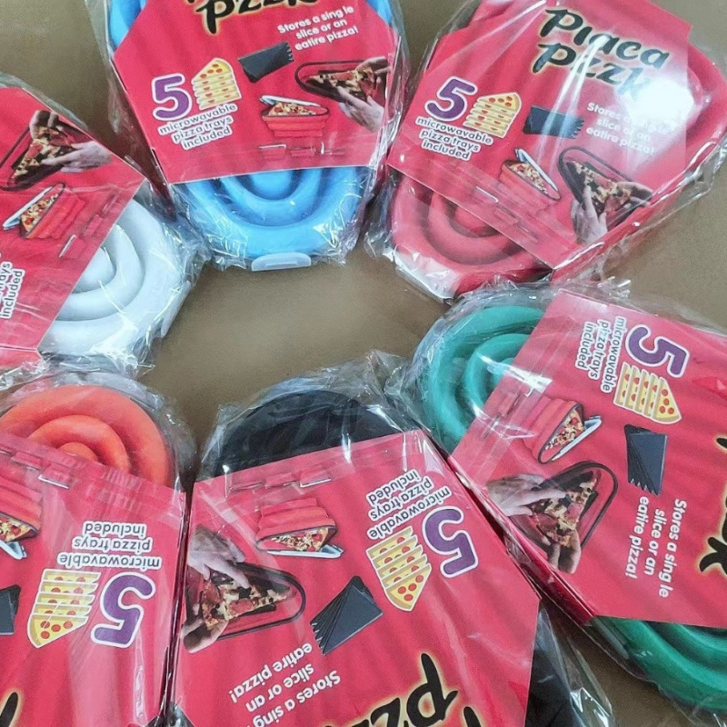 ويمكن إعادة تدوير علبة بيتزا السيليكا مع علبة بيتزا مثلثة قابلة للتسخين Item Picture