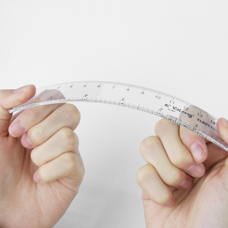 A 15-centimeter Yalong cross-border plastic flexible ruler for school supplies Item Picture