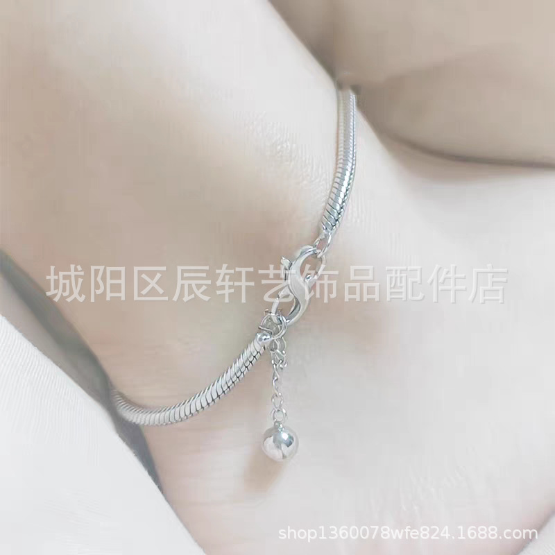 Zinc alloy plated with 18K real gold, 8-shaped double opening lobster clasp, spring clasp, diy self-made pearl necklace, end connecting clasp Specification image