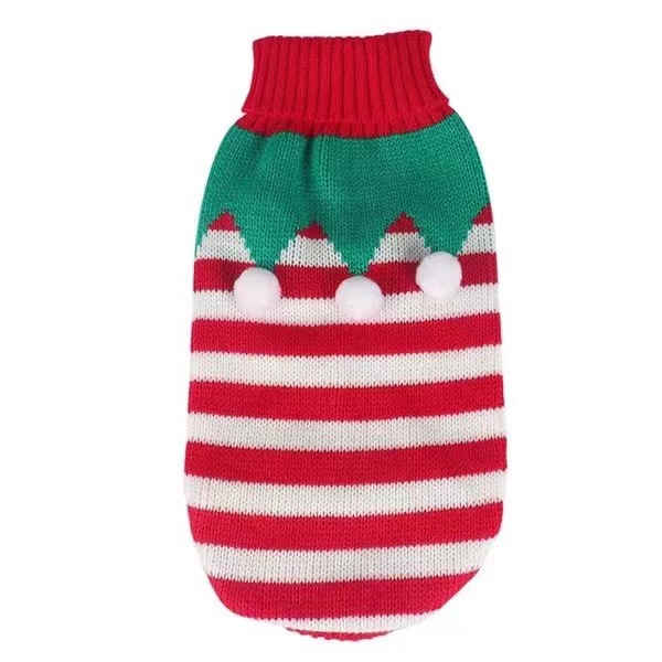 Christmas-themed children's clothing, boys' sweaters, one-year-old children's woolen sweaters, dolls, knitted clothes, suitable for babies to keep warm in winter Item Picture