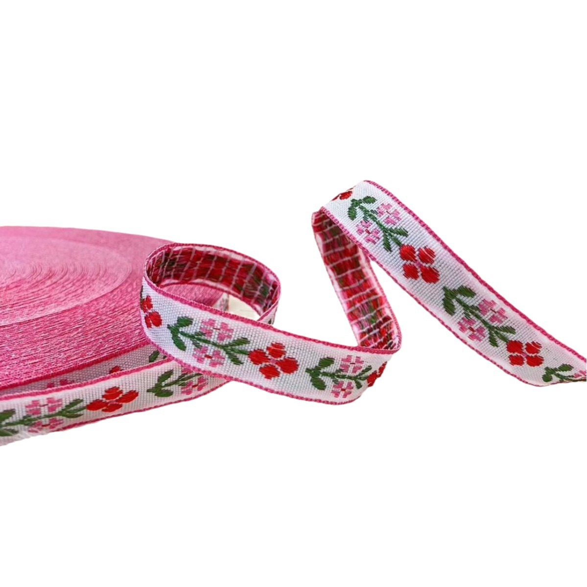 1.2cm-1.3cm retro classic ethnic style jacquard ribbon Hanfu accessories, Tang suit bow wholesale handmade Item Picture