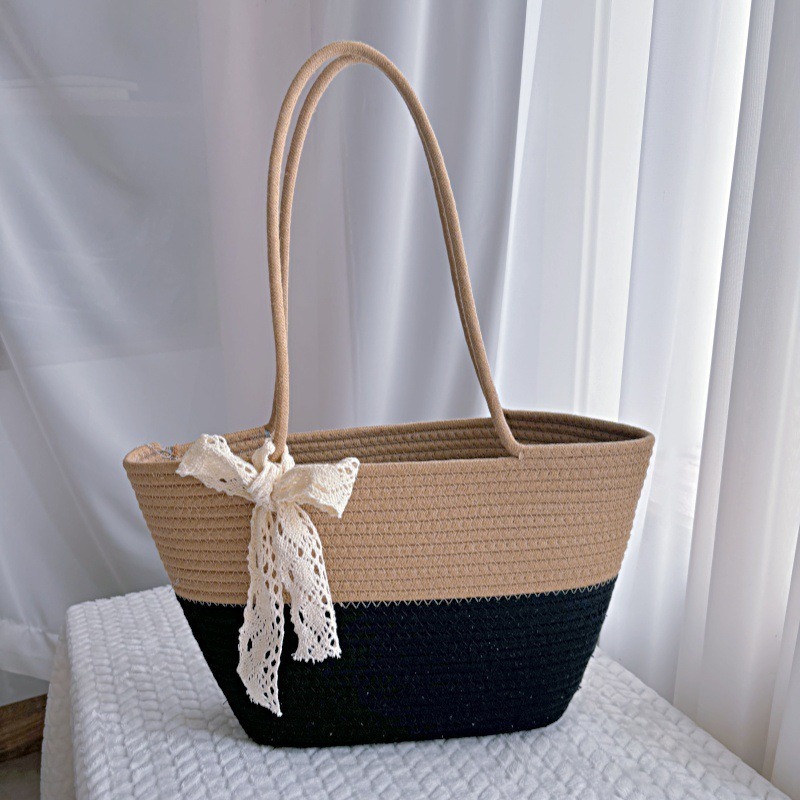 Cross-Border Woven Bags, Large-Capacity Woven Tote Bags, Beach Bags, Crossbody Bags, Handbags, Beach Crossbody Bags, Woven Bags Specification drawing
