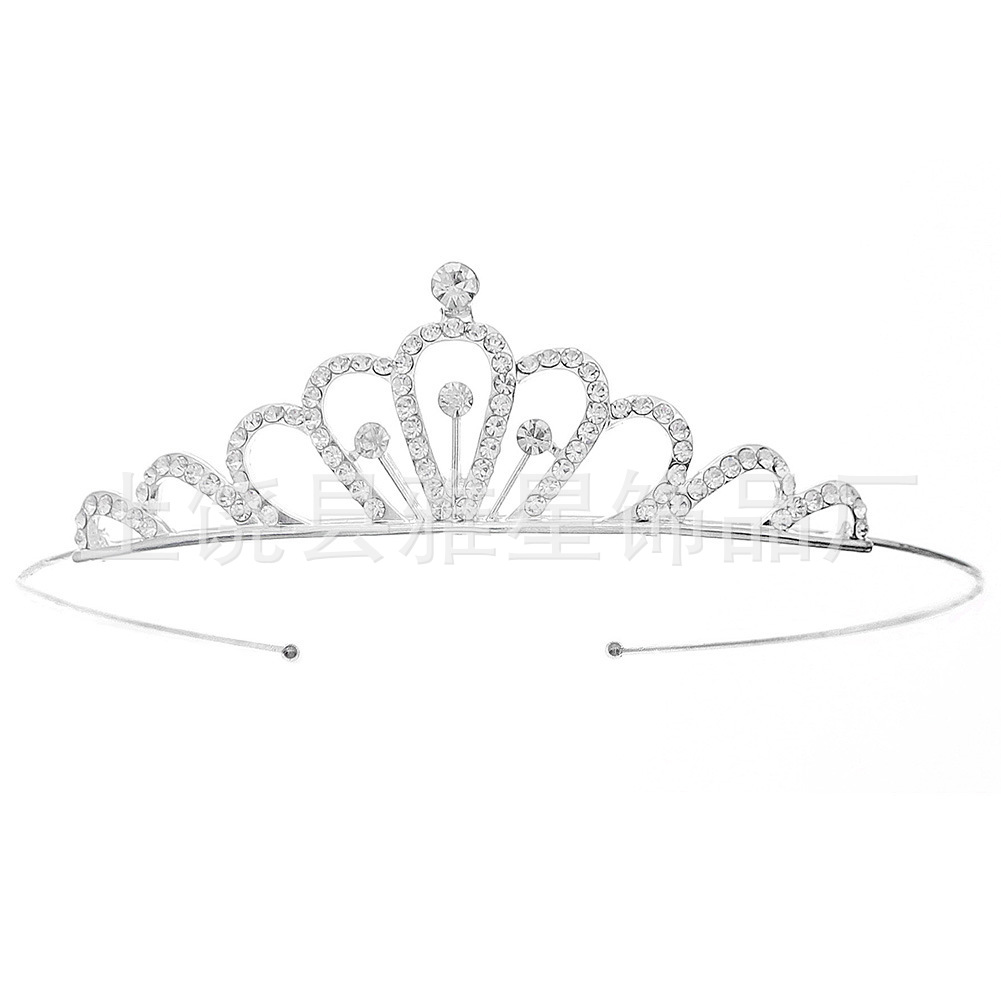 Simple and elegant bridal chain, three-piece set, hair accessory, jewelry set, exquisite claw chain, water diamond necklace, earrings king Item Picture