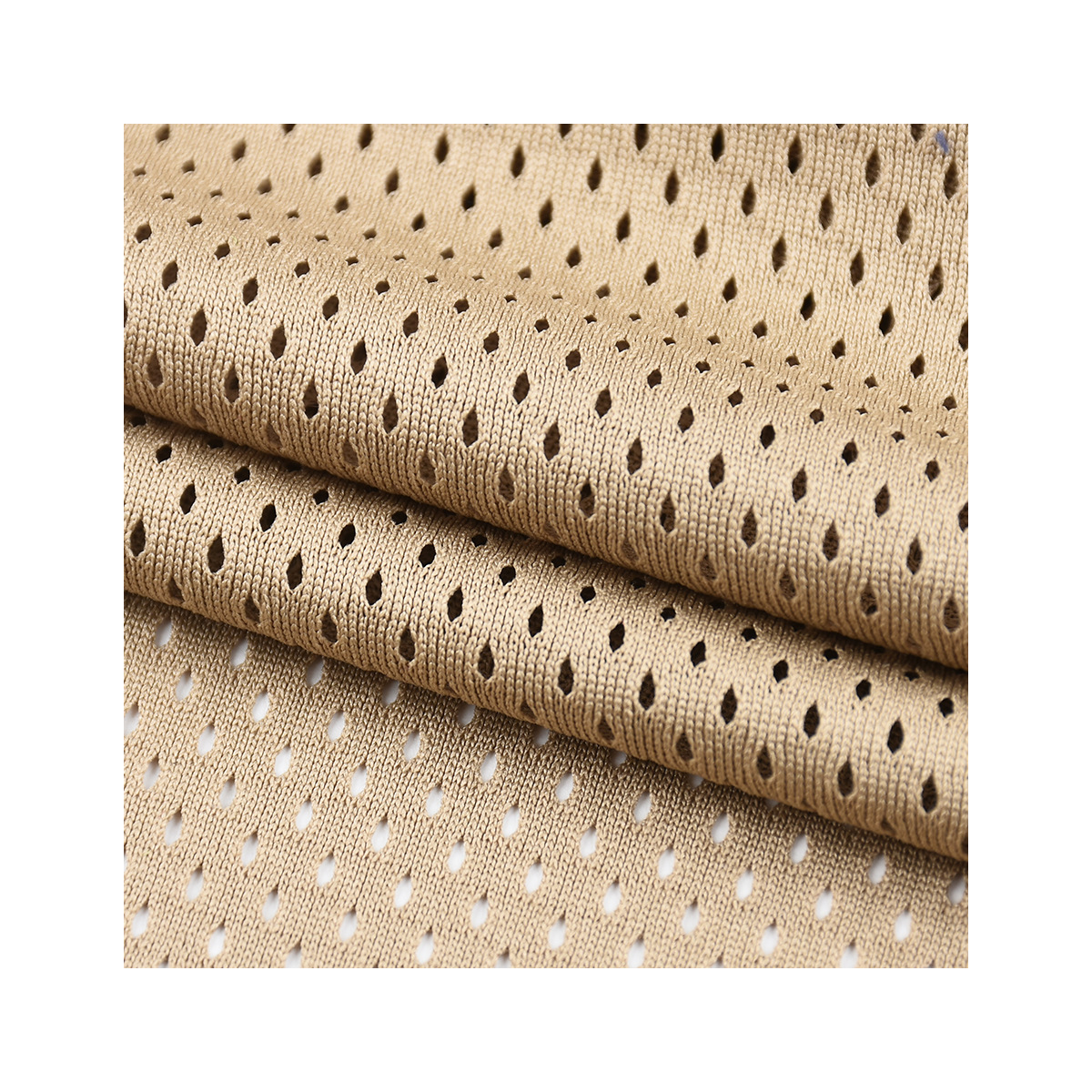 Factory direct supply of 75D low-elasticity seven-hole and one-hole fabric warp knitted mesh fabric breathable and quick-drying sportswear and shoe material fabric